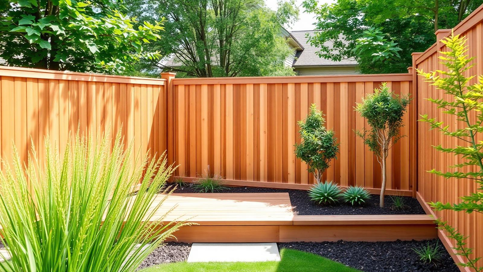 Cedar privacy fence installation in Dallas, TX